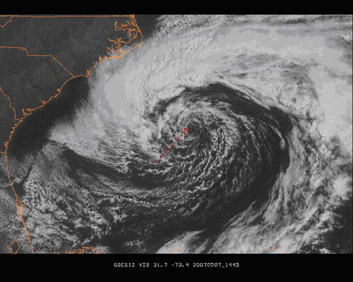 GOES 12 visual satellite image