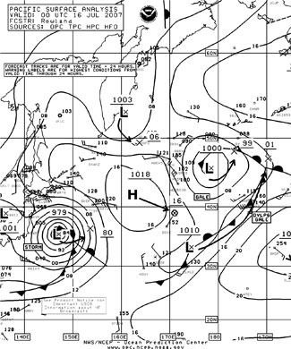 OPC North Pacific Surface Analysis charts