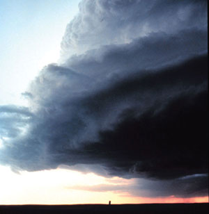 Supercell thunderstorm spotted in Miami, Texas