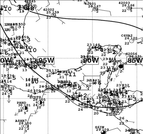 Tropical Prediction Center Surface Analysis