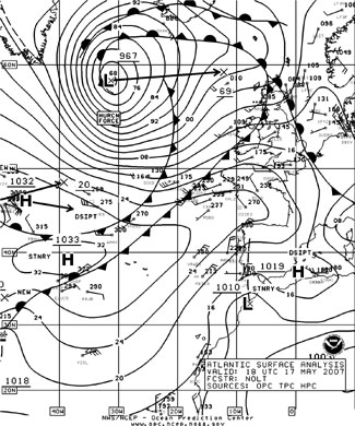 OPC North Atlantic Surface Analysis charts