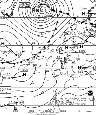 OPC North Atlantic Surface Analysis charts