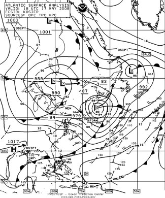 OPC North Atlantic Surface Analysis charts