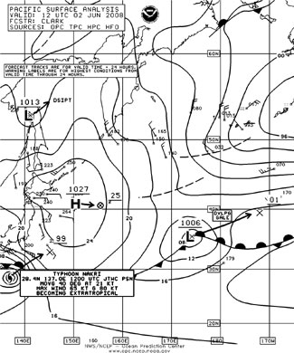 OPC North Pacific Surface Analysis charts
