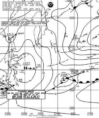 OPC North Pacific Surface Analysis charts