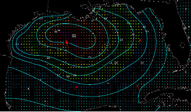 Example of the TAFB sea state analysis