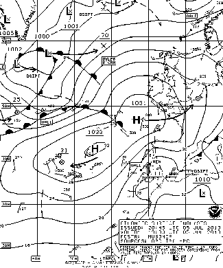 OPC North Atlantic Surface Analysis charts