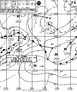 OPC North Pacific Surface Analysis charts