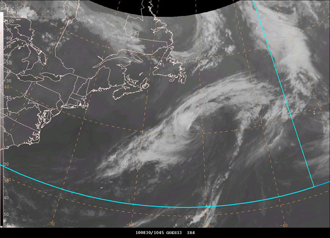 GOES13 infrared satellite image