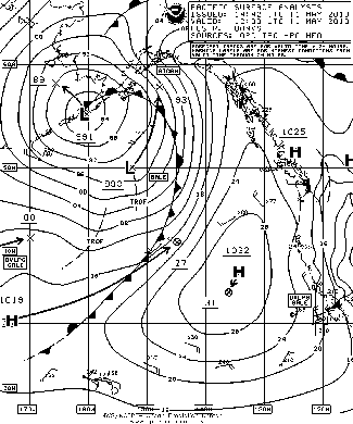 OPC North Pacific Surface Analysis charts