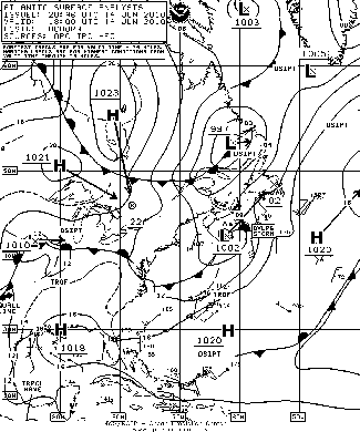 OPC North Atlantic Surface Analysis charts