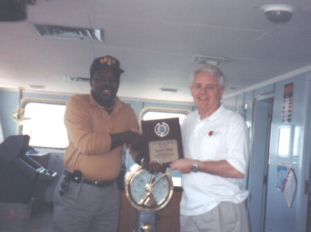 Baltimore PMO Jim Saunders and Captain Alistair MacDonald