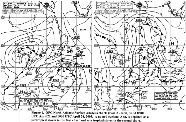 Figure 1 - North Atlantic Surface Analysis Chart