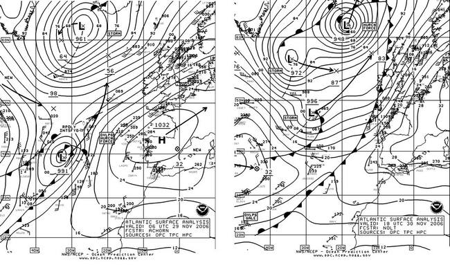 OPC North Atlantic Surface Analysis charts
